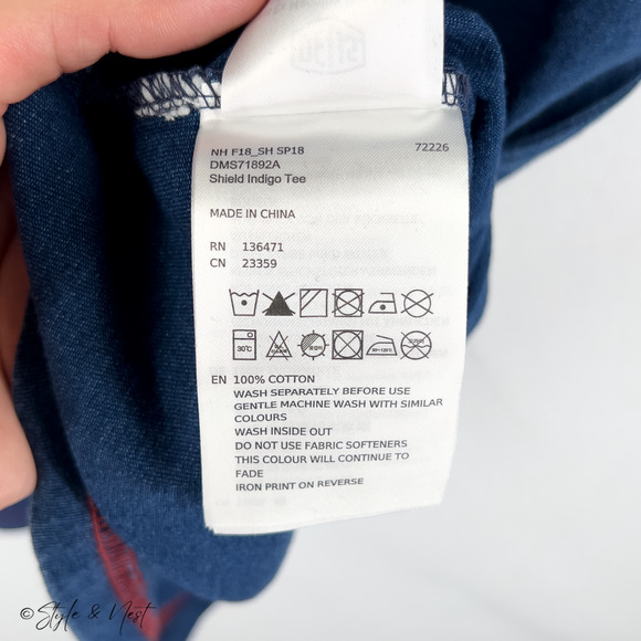 Deus Ex Machina Motorcycles Shield Tee Size 2XL 100% Cotton Retro NWT - Picture 4 of 6